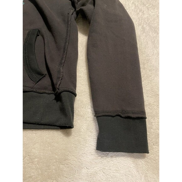 Aeropostale Y2K Womens Hoodie Sweatshirt Grunge Full Zip NY Fleece Gray XL - Picture 9 of 12